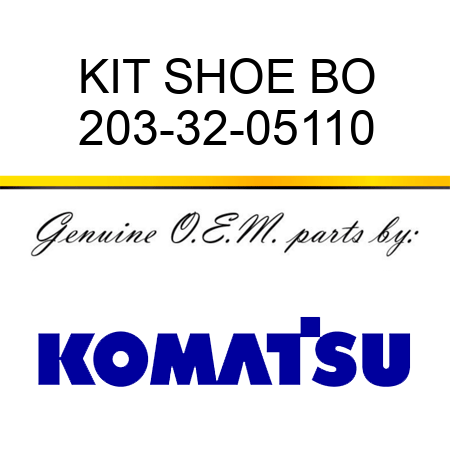 KIT, SHOE BO 203-32-05110