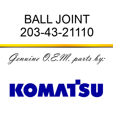 BALL JOINT 203-43-21110