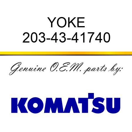 YOKE 203-43-41740