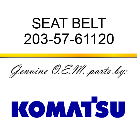 SEAT BELT 203-57-61120