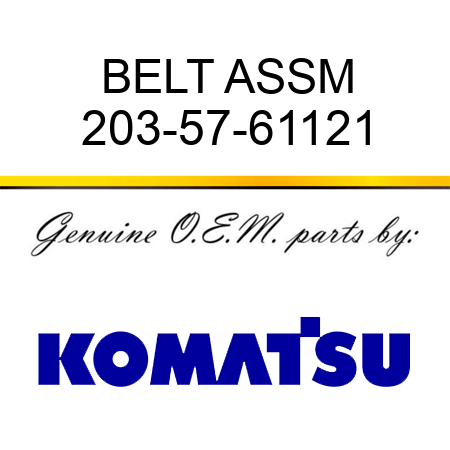 BELT ASSM 203-57-61121
