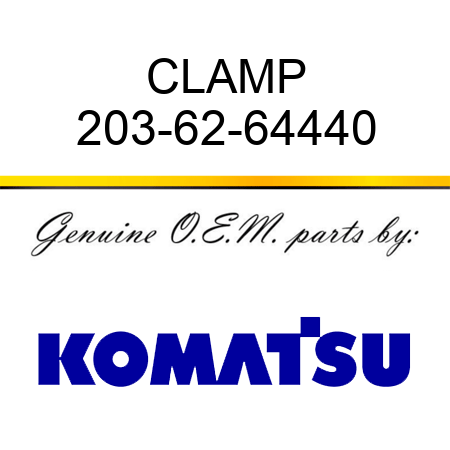CLAMP 203-62-64440