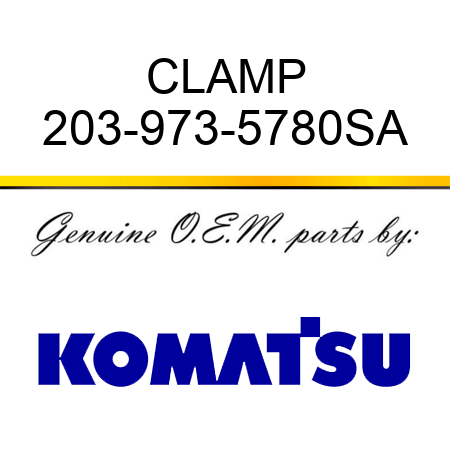 CLAMP 203-973-5780SA