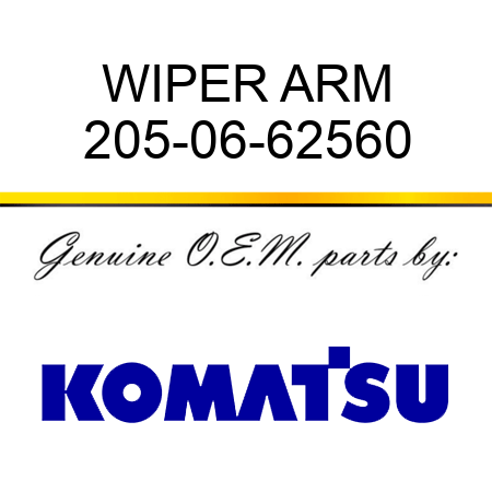 WIPER ARM 205-06-62560