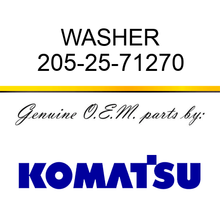 WASHER 205-25-71270