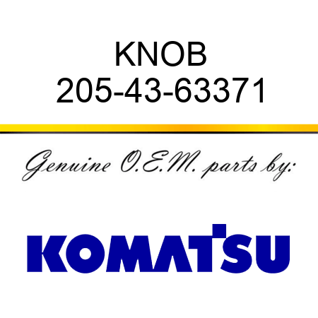 KNOB 205-43-63371