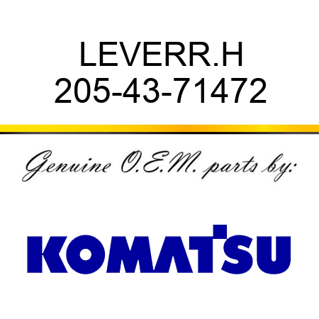 LEVER,R.H 205-43-71472