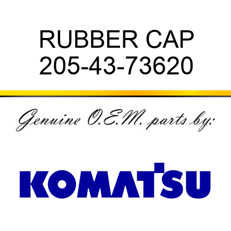 RUBBER CAP 205-43-73620