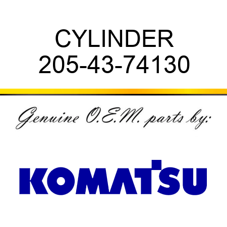 CYLINDER 205-43-74130