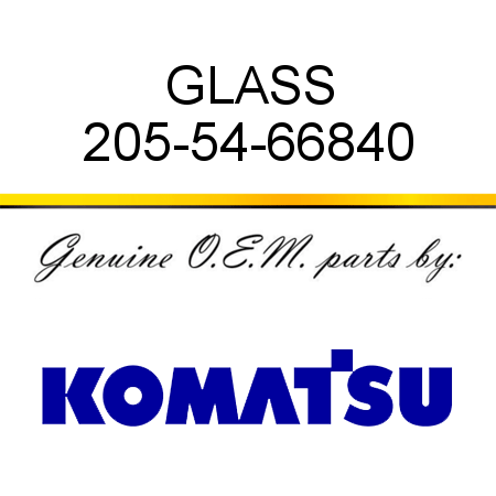 GLASS 205-54-66840