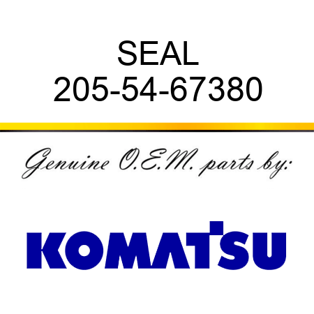 SEAL 205-54-67380
