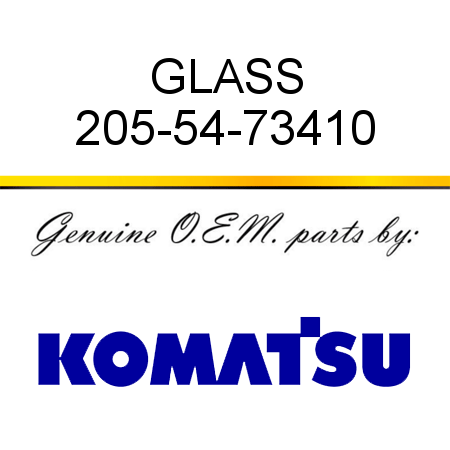 GLASS 205-54-73410