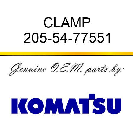 CLAMP 205-54-77551