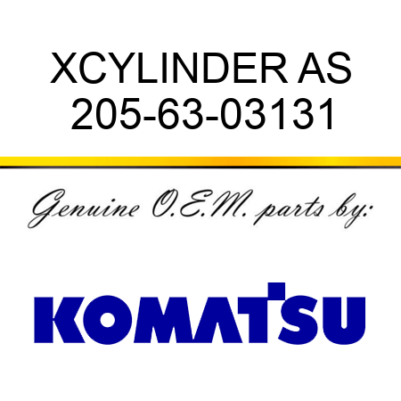 XCYLINDER AS 205-63-03131