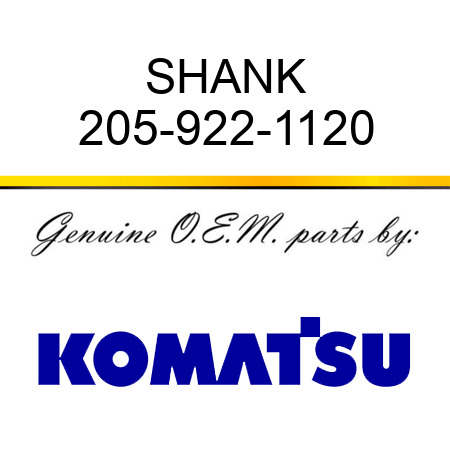 SHANK 205-922-1120