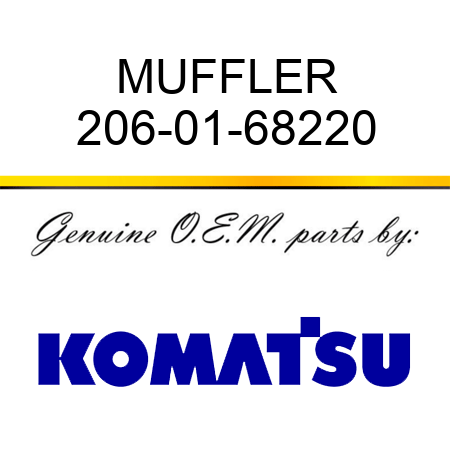 MUFFLER 206-01-68220