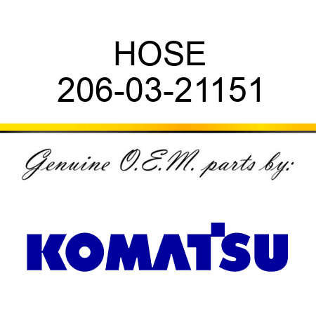 HOSE 206-03-21151