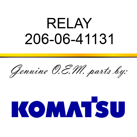 RELAY 206-06-41131