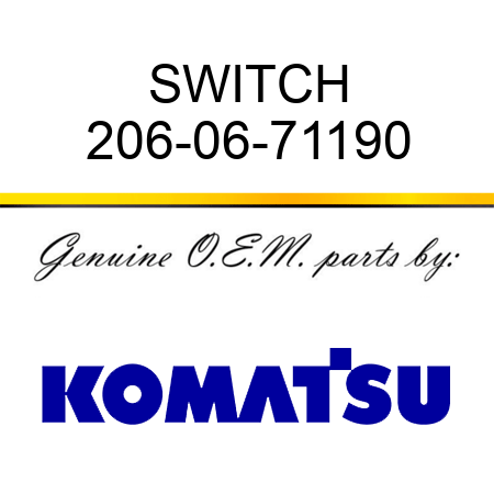 SWITCH 206-06-71190