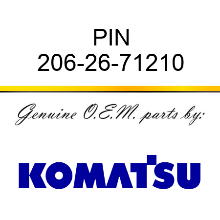 PIN 206-26-71210