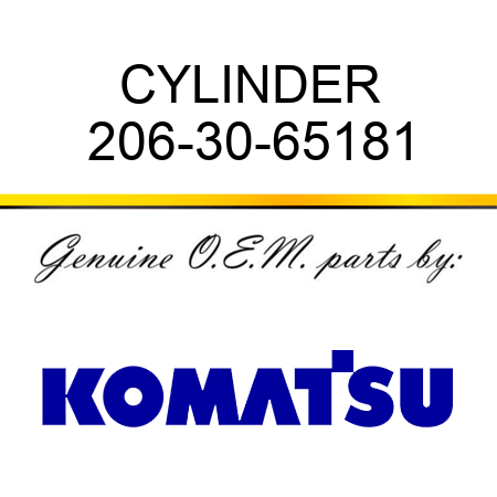 CYLINDER 206-30-65181