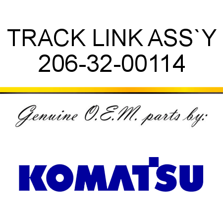 TRACK LINK ASS`Y 206-32-00114