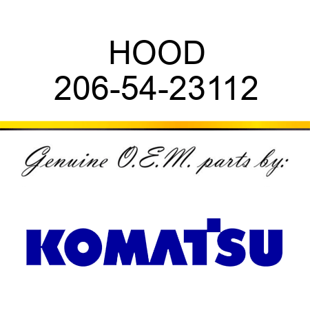 HOOD 206-54-23112