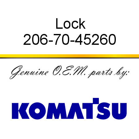 Lock 206-70-45260