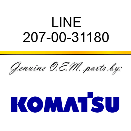 LINE 207-00-31180