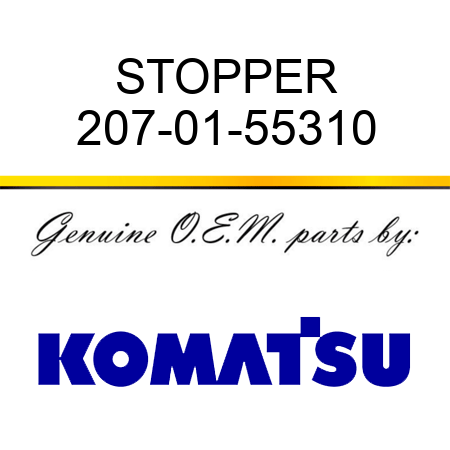 STOPPER 207-01-55310