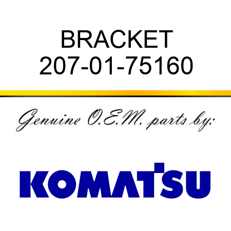 BRACKET 207-01-75160