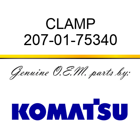 CLAMP 207-01-75340