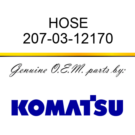 HOSE 207-03-12170