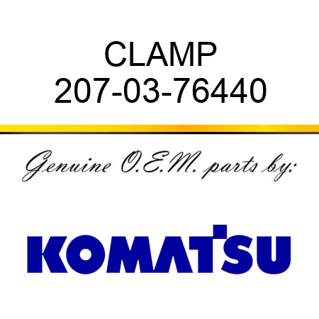 CLAMP 207-03-76440
