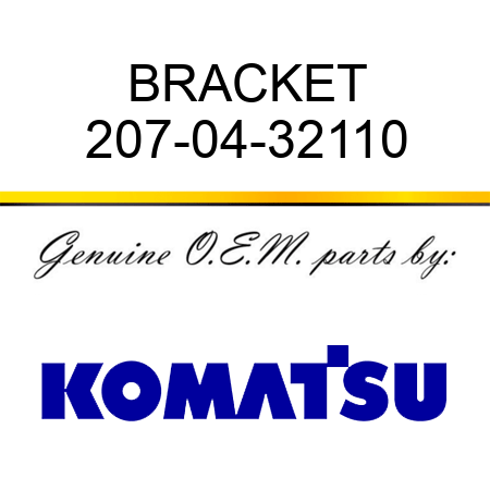 BRACKET 207-04-32110