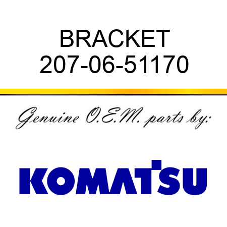 BRACKET 207-06-51170