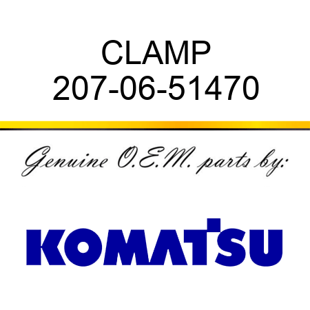 CLAMP 207-06-51470
