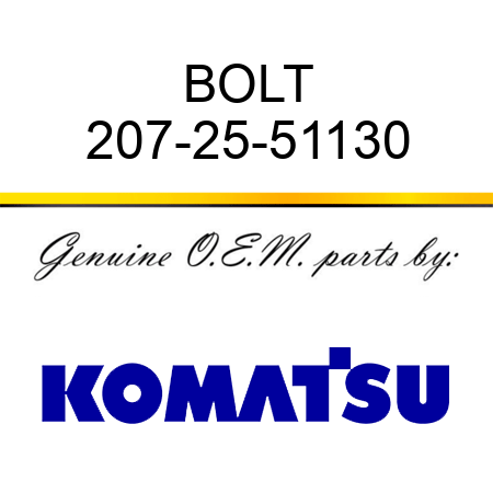 BOLT 207-25-51130