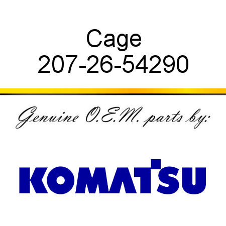 Cage 207-26-54290