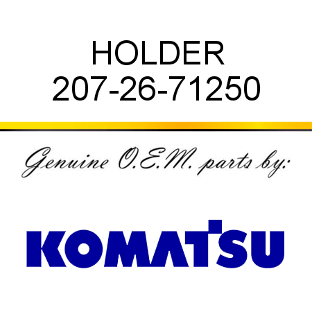 HOLDER 207-26-71250