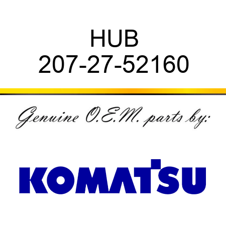 HUB 207-27-52160
