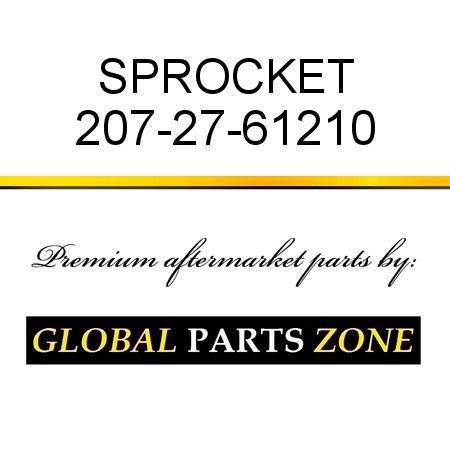 SPROCKET 207-27-61210