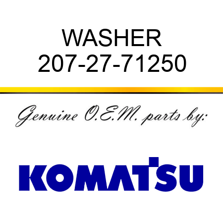 WASHER 207-27-71250