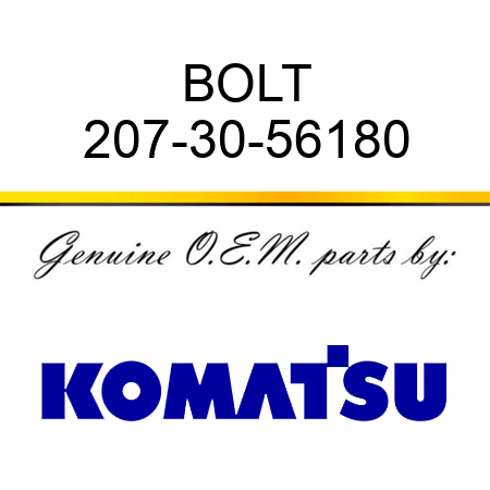 BOLT 207-30-56180