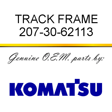 TRACK FRAME 207-30-62113