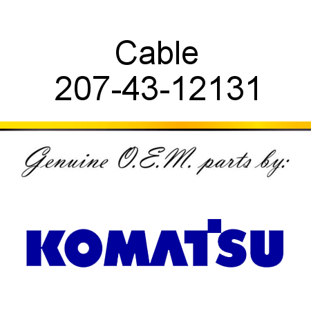 Cable 207-43-12131