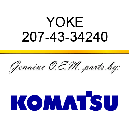YOKE 207-43-34240