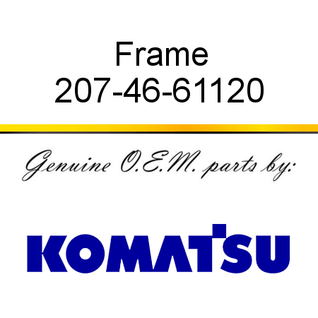 Frame 207-46-61120