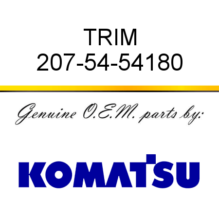 TRIM 207-54-54180