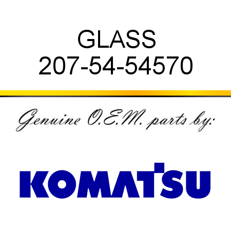 GLASS 207-54-54570